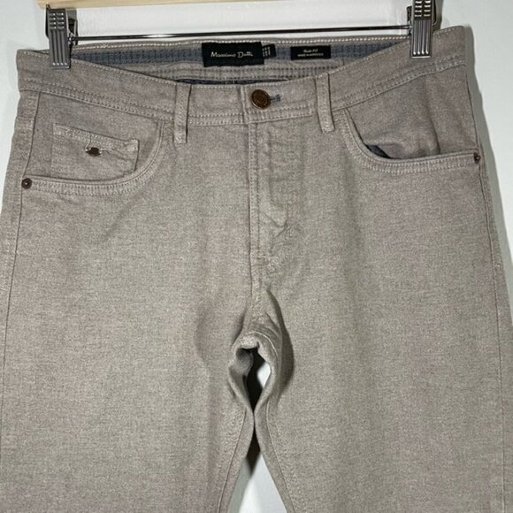 Massimo Dutti Slim Fit Straight Leg Pants size 30 - Picture 2 of 6